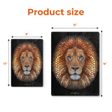 Lion - Digital Circlism (© Ben Heine) Personalized Metal Sign (Made in USA)