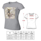 MyArtsyGift - Women's T-Shirt Graphic Print Short Sleeve Crewneck T-Shirt