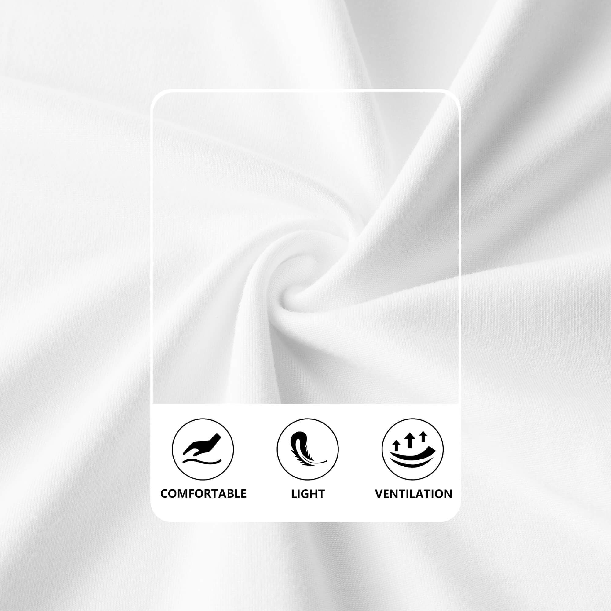 White dress fabric close-up. Comfortable, Light, Ventilation. Ideal for summer dresses. 90% polyester.