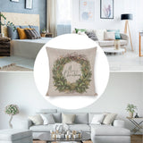 MyArtsyGift - Christmas Pillow Covers Cotton Linen Throw Pillow Covers Christmas Decor Cushion Case for Home Couch