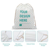 Custom Drawstring Backpacks Personalized Bag with Logo Text Great for Travelling Gym