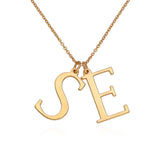 MyArtsyGift - Custom Initial Necklaces for Women Personalized Initial Tag Pendant Necklace for Women Men