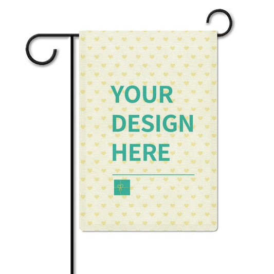 MyArtsyGift - Personalized Garden Flag Customized Yard Flags Banners for Outdoor Yard Farmhouse Porch Patio Decorations