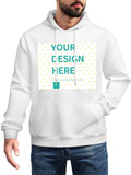 Custom Fleece Pullover Hoodie - Front Print - Ships from Canada