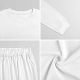 Personalized Men's Round Neck Pajama Set Custom Adult Pajamas Gift 180g