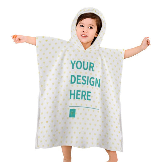 MyArtsyGift - Custom Baby Hooded Towels Kids Beach, Bath, Pool Swim Towels for Girls Boys