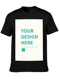 Custom 180g Cotton T-Shirt - Front & Back Print - Ships from Canada
