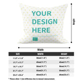 Custom Double Side Printing Pillow Cover for Men Women ,Set of 4 Square Throw Pillow Covers