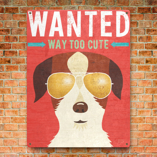 23272d_Beach Bums Terrier I Wanted Tin Signs Funny Dog Metal Posters Print (Made in USA)