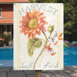 48766_d_Floursack Autumn II Tin Signs Sunflower Metal Sign (Made in USA)