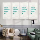 MyArtsyGift -4 Panel Hanging Wall Art Set, Custom Canvas Prints  Gifts for Family, Wedding, Friends