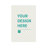 Customizable aluminum plaque with "YOUR DESIGN HERE", perfect for personalized gifts and home decor from MyArtsyGift.