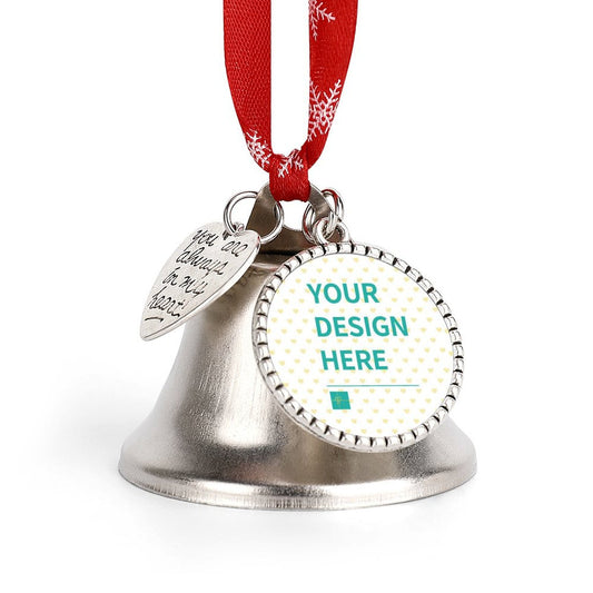 MyArtsyGift - Custom Jingling Bell Personalized Christmas Jingle Bell for Christmas Tree Decorations