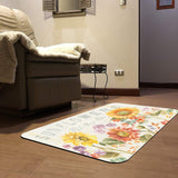 Floursack Autumn Sunflowers Entrance Door Mat for Indoor or Outdoor Use Rubber Floor Mat