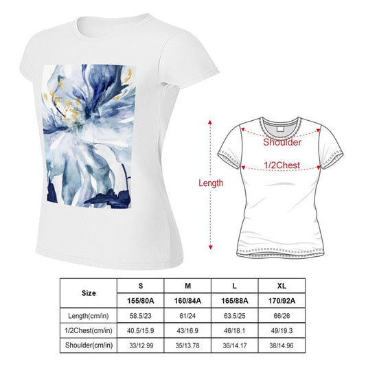 MyArtsyGift - Women's T-Shirt Graphic Print Short Sleeve Crewneck T-Shirt