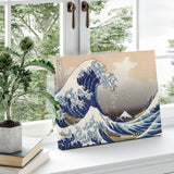 Hokusai's The Great Wave off Kanagawa canvas print, Japanese art, blue waves, Mount Fuji, art gift idea.
