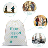 Custom Drawstring Backpacks Personalized Bag with Logo Text Great for Travelling Gym