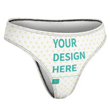 MyArtsyGift - Custom Women's Breathable Cotton Thong Personalized Panties Sexy Soft Panties T Back Gift for Her