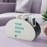 MyArtsyGift - Custom Remote Control Storage Box Personalized Leathe Remote Control Holder Makeup Brush Holder