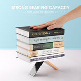 MyArtsyGift - Custom Wood Bookends Personalized Book Stand Bookshelf Book Holders for Family Office