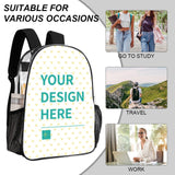 Personalized Clear Backpack for Girls Boys Custom Name PVC Transparent Backpacks Perfect for School Office