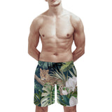 MyArtsyGift - Men's Swim Hawaiian Shorts Trunks with Mesh Lining Quick Dry Beach Board Gifts for Boyfriend