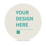 MyArtsyGift - 4pcs Custom Round Ceramics Coasters Personalized for Drink Add Your Image Text Logo Coasters with Cork Base for Coffee Cup Home Office