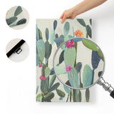 Canvas art print with cactus plants and minimalist design, ideal for home decor.