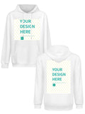 Custom Fleece Pullover Hoodie - Front & Back Print - Ships from Canada