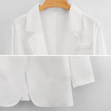 MyArtsyGift - Custom Womens Casual Blazer Personalized Open Front Work Office Jackets Blazer