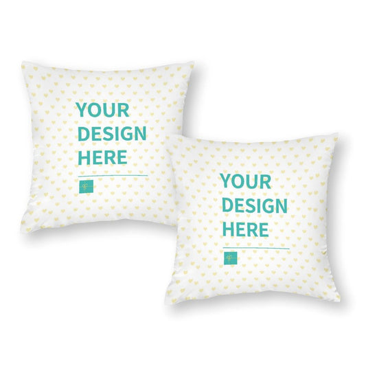 MyArtsyGift - Custom Pillow Case Set of 2 Personalized Throw Pillow Cases  for Bedroom, Living Room