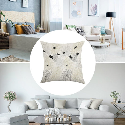MyArtsyGift - Linen Throw Pillow Case Set of 2 Personalized for Living Room Made in USA