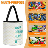 MyArtsyGift - Personalized Toys Storage Organizer Personalized Toy Storage Bag for Kids Travel