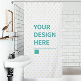 MyArtsyGift - Custom Shower Curtain with Hook Personalized Bath Curtain