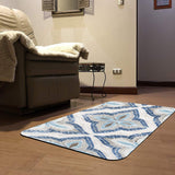 Blue Entrance Doormat for Indoor or Outdoor Use Rubber Floor Mat