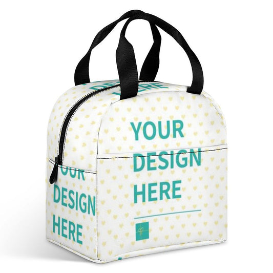 MyArtsyGift - Custom Lunch Bag Customized Reusable Lunch Box for School Work Travel Picnic