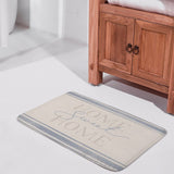 MyArtsyGift - Coral Velvet Bath Rugs Non Slip Door Rug Dries Quickly Floor Carpet for Bathroom Kitchen Dining Room Bedroom