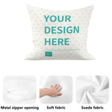 Custom Double Side Printing Pillow Cover for Men Women ,Set of 4 Square Throw Pillow Covers