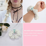 MyArtsyGift - Custom Scrunchies for Women Personalized Hair Ties Hair Bands Jumbo Hair Scrunchies