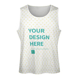 MyArtsyGift - Custom Mens Cotton Tank Top Sleeveless Basic Muscle Tee Vacation Vest