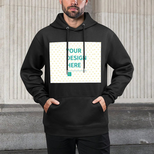MyArtsyGift - Men's Stick Hooded Sweatshirt, Comfortable Men's Sweatshirt Made in USA