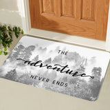 Forest Entrance Doormat for Indoor or Outdoor Use Rubber Floor Mat