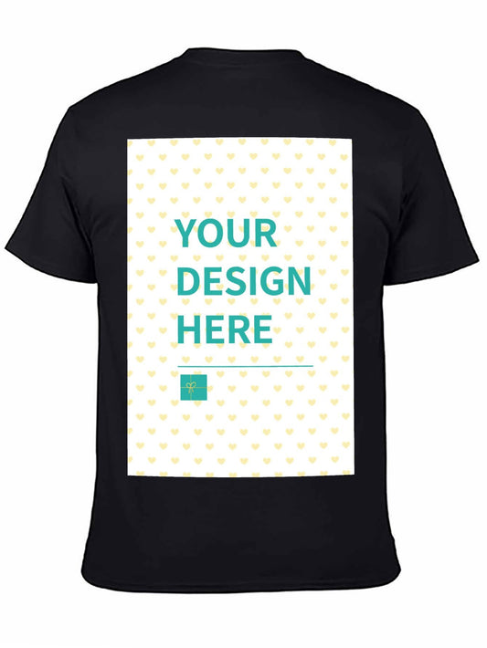 Custom 180g Cotton T-Shirt - Back Print - Ships from Canada