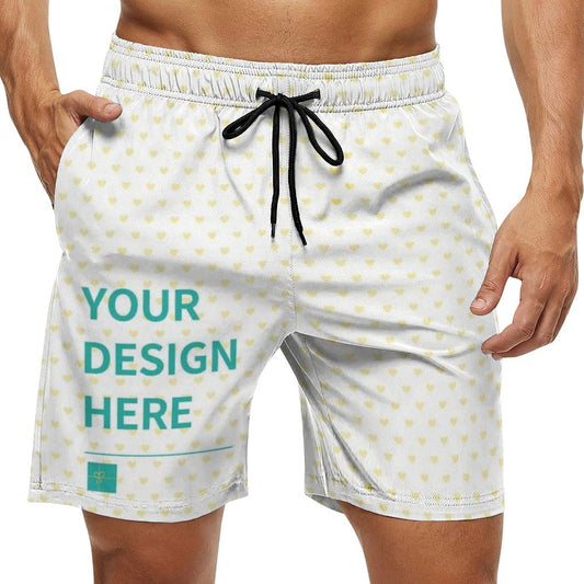 MyArtsyGift - Custom Men's Swim Trunks Quick Dry Beach Shorts with Pockets