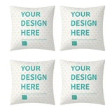 Custom Double Side Printing Pillow Cover for Men Women ,Set of 4 Square Throw Pillow Covers