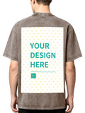 Custom 230g Washed Cotton T-Shirt - Back Print - Ships from Canada