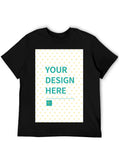 Custom 180g Cotton T-Shirt - Front & Back Print - Ships from Canada