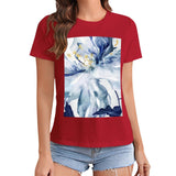 MyArtsyGift - Women's T-Shirt Graphic Print Short Sleeve Crewneck T-Shirt