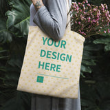 MyArtsyGift - Personalized Canvas Tote Bags for Women Custom Shopping Gift Bag for Women Girls