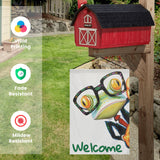 Welcome Frog Garden Flag (Made in USA)